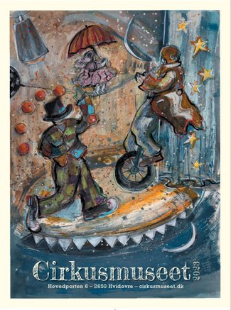 cirkusmuseets årsplakat 2023 illustrator illustration plakat cirkus